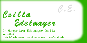 csilla edelmayer business card